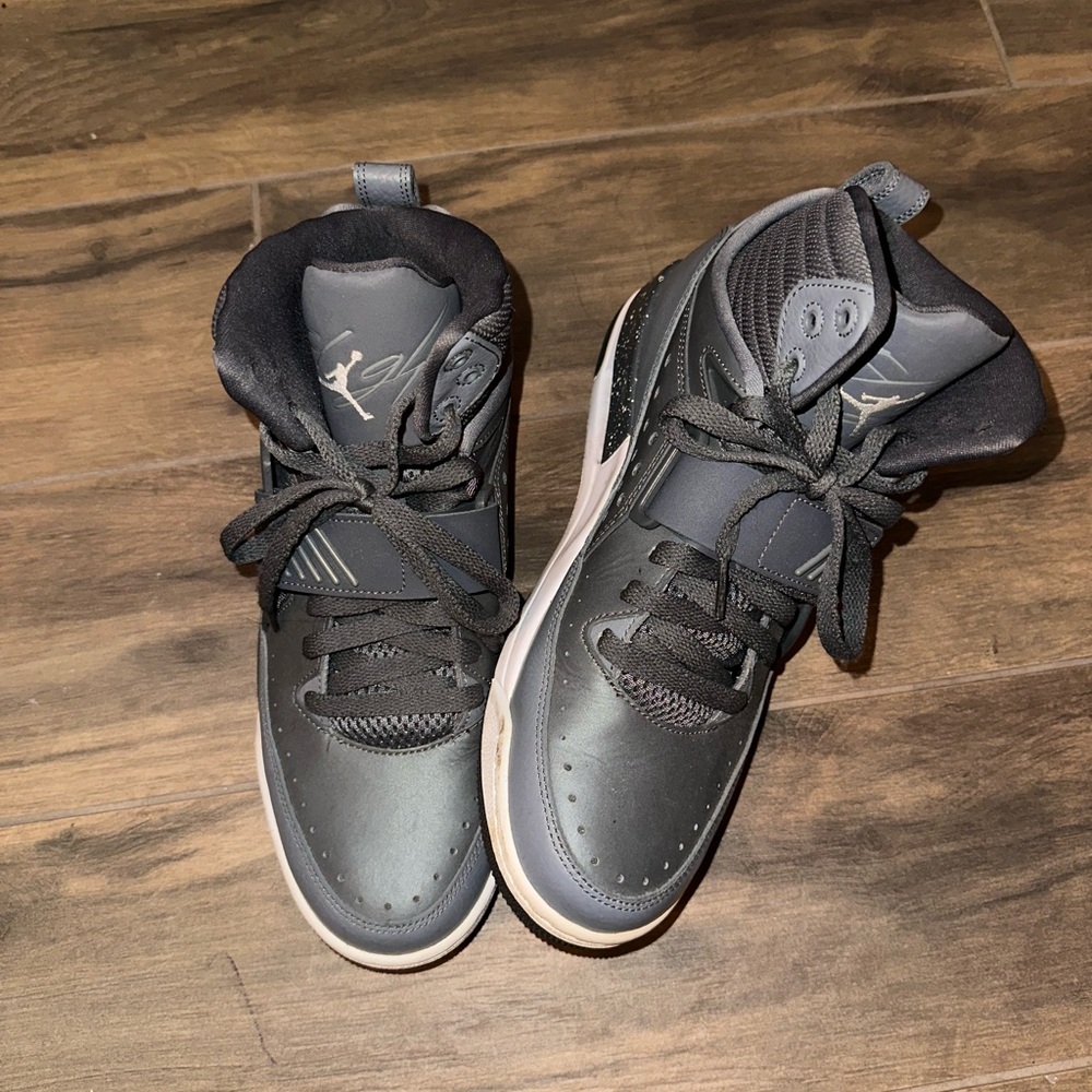 Jordan’s Black and Gray High-Top Sneakers